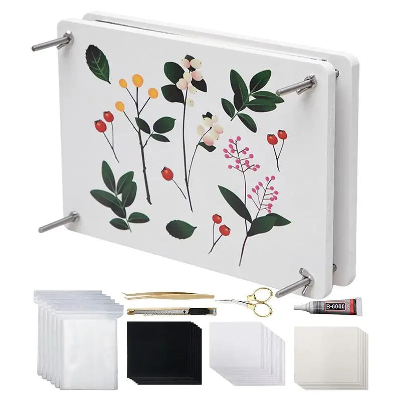 Flower pressing kit