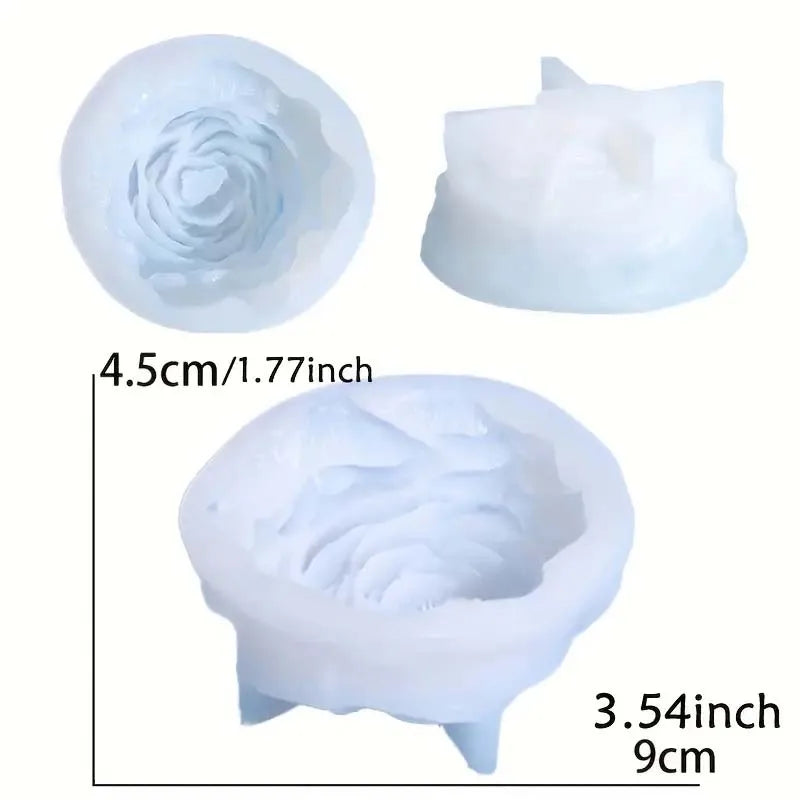 1Pc Soy Wax Flower Candle Silicone Mold Minimalist Decorative