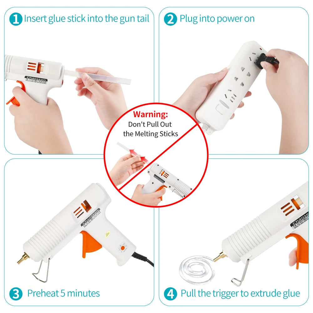 Chanseon 150W Glue Gun Smart Temperature 11mm Nozzle Repair Tool