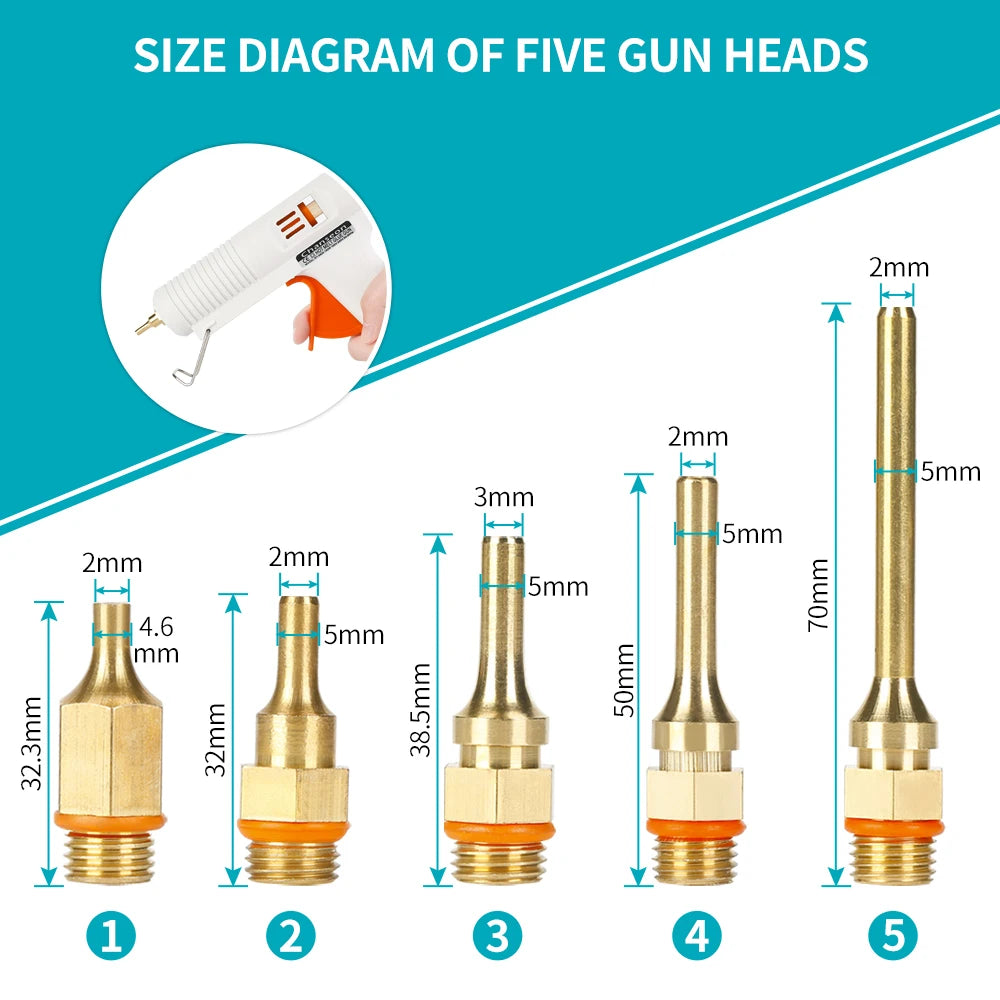 Chanseon 150W Glue Gun Smart Temperature 11mm Nozzle Repair Tool