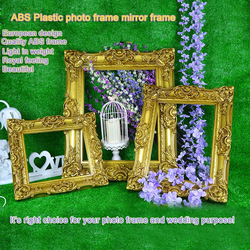 European Plastic Photo Frame Wedding Props Antique Decor