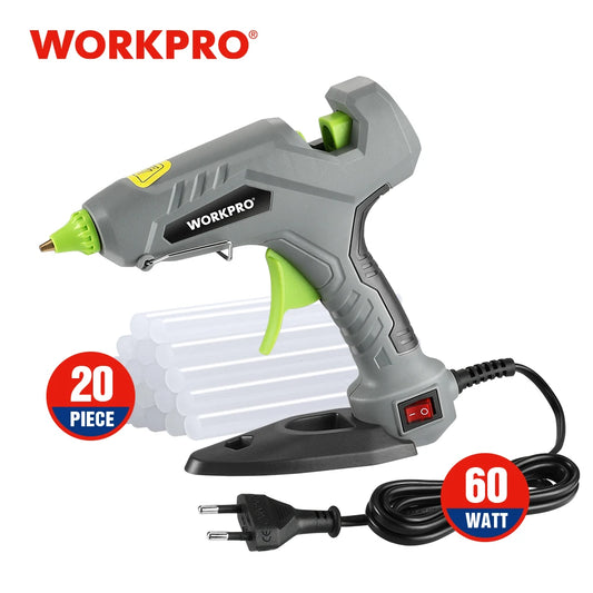 WORKPRO 60W Hot Melt Glue Gun +20 Glue Sticks DIY Tools