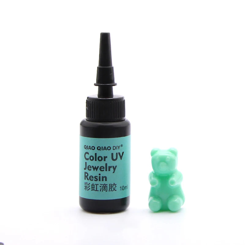 45-Color UV Resin Glue (10ml), Hard Ultraviolet Curing for Jewelry