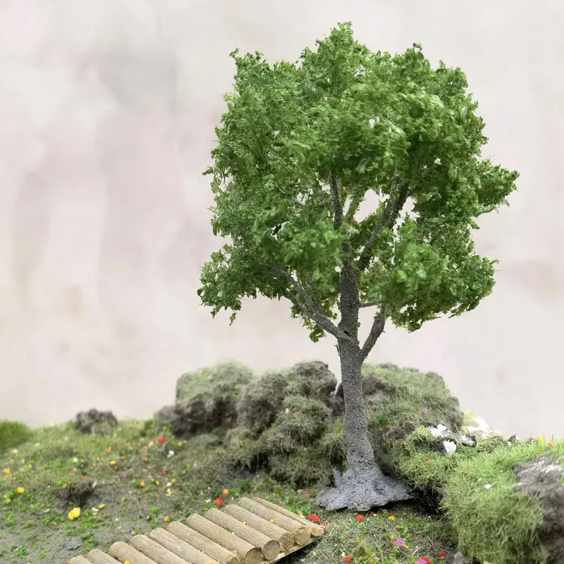 12cm Wire Tree Model Green Miniature Landscape DIY Scale Train Layout