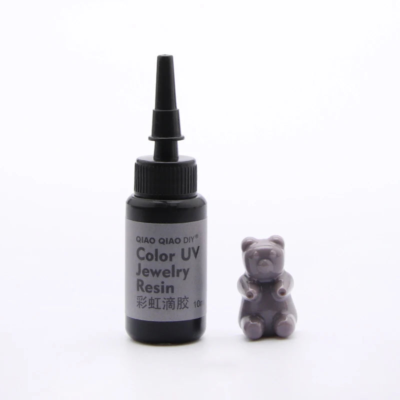 45-Color UV Resin Glue (10ml), Hard Ultraviolet Curing for Jewelry