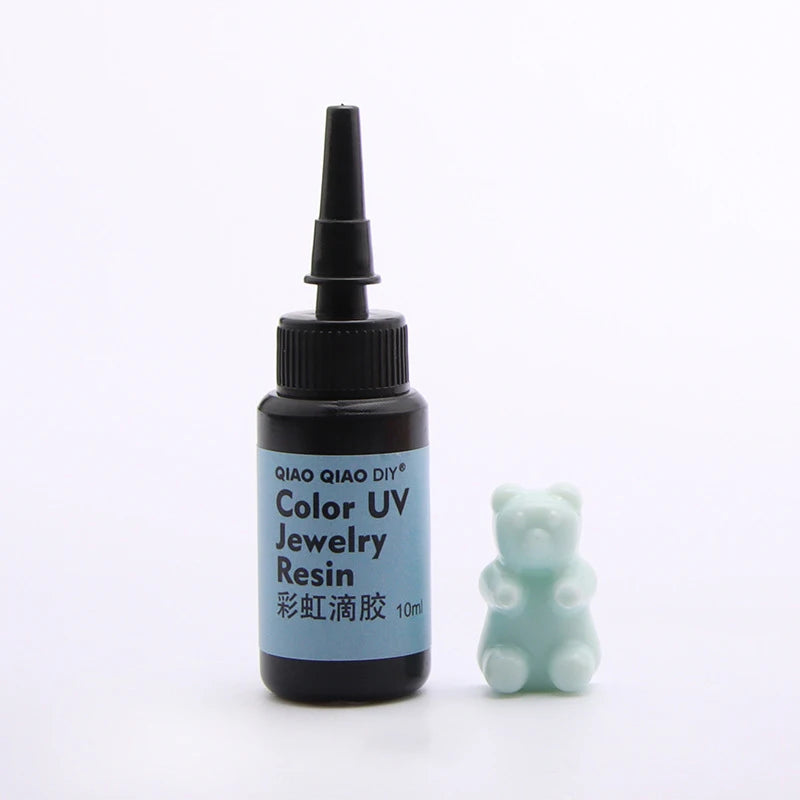 45-Color UV Resin Glue (10ml), Hard Ultraviolet Curing for Jewelry