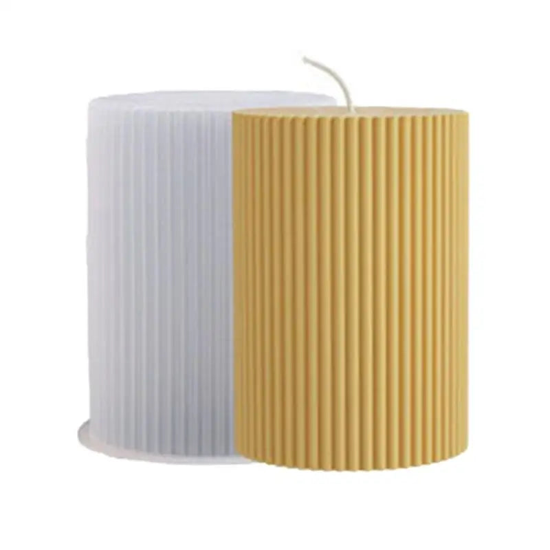 Striped Cylinder Candle Silicone Mold Scented Wax DIY Resin