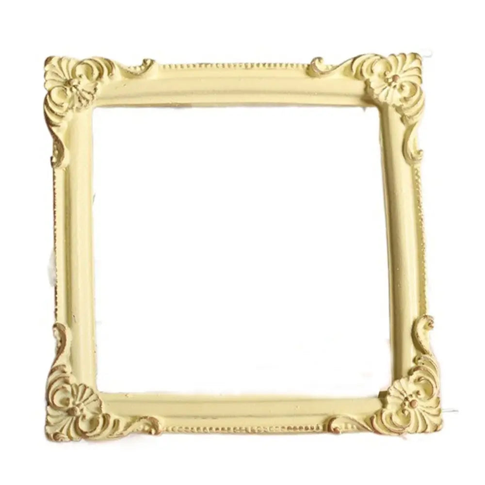 Golden Retro Photo Frame Victorian Jewelry Decor Photography