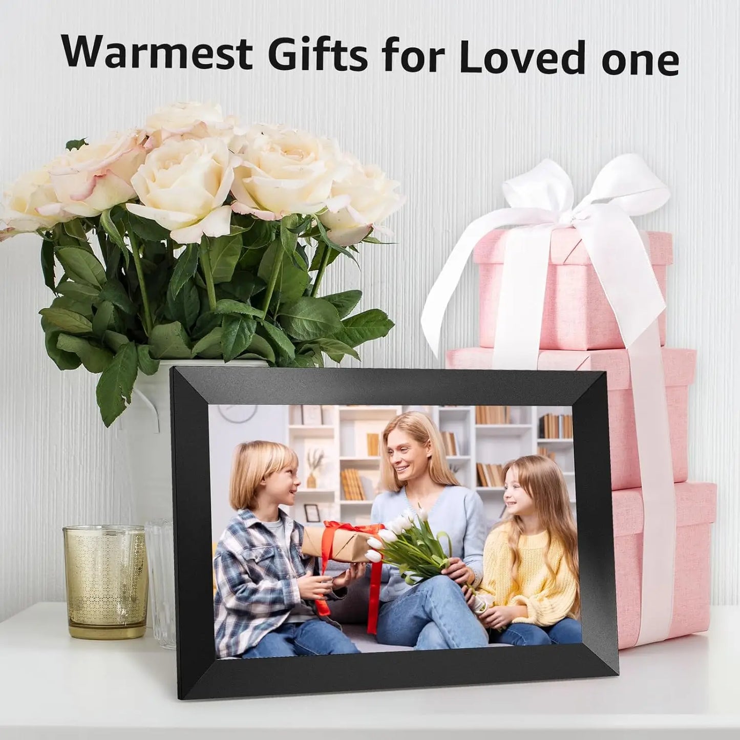 Frameo 10.1 Inch WiFi Digital Photo Frame 1280×800 32GB Auto-Rotate