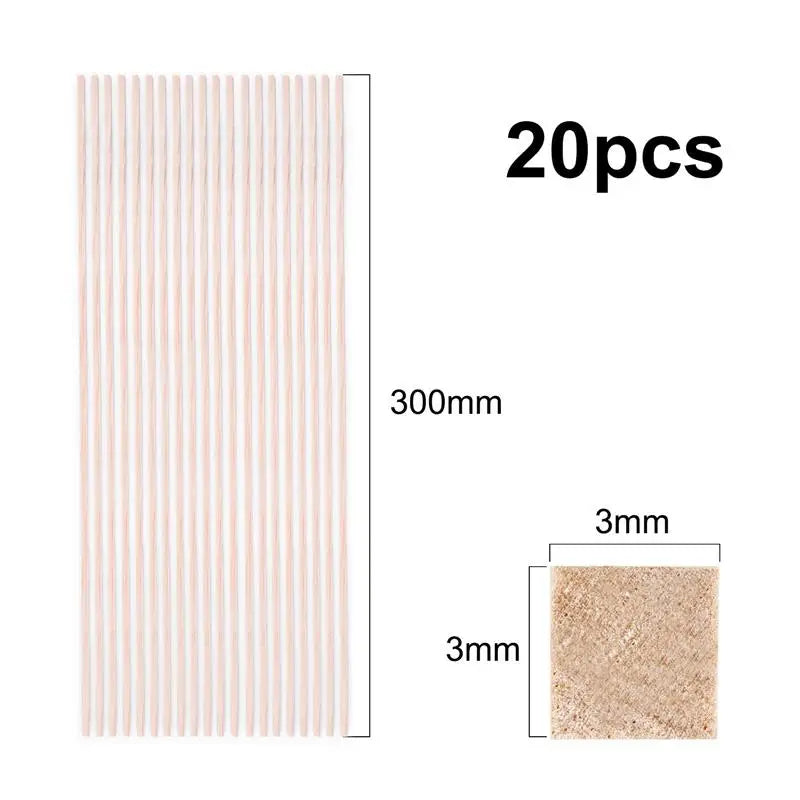 Square Balsa Wood Sticks 2–15mm – Light Cudgel Chips for Toys, Carving & Crafts