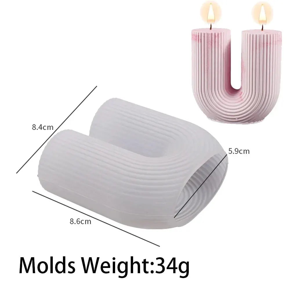 U-Shape Candle Silicone Mold DIY Arch Resin Scented Decor