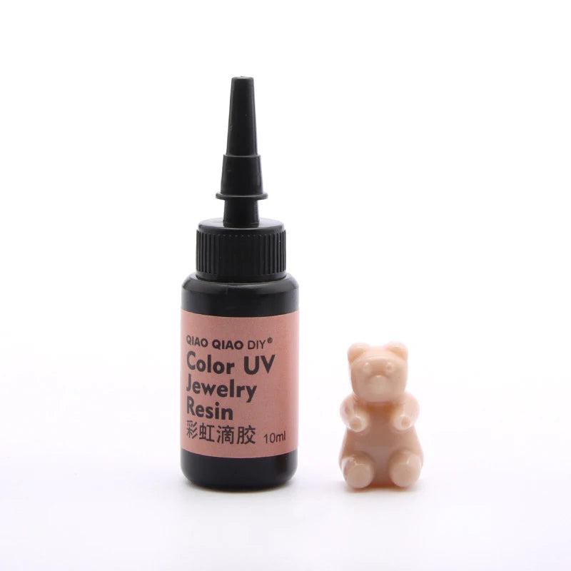 45-Color UV Resin Glue (10ml), Hard Ultraviolet Curing for Jewelry