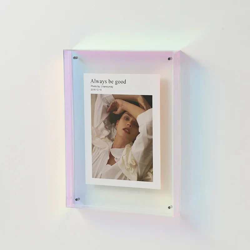 5–6 Inch Transparent Acrylic Photo Frame Box Photocard Holder