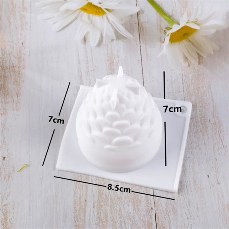 3D Pine Cone Silicone Candle Mold DIY Wax Mold