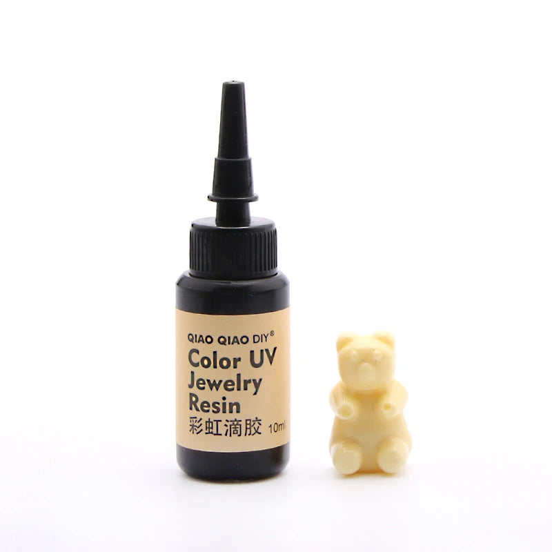 45-Color UV Resin Glue (10ml), Hard Ultraviolet Curing for Jewelry