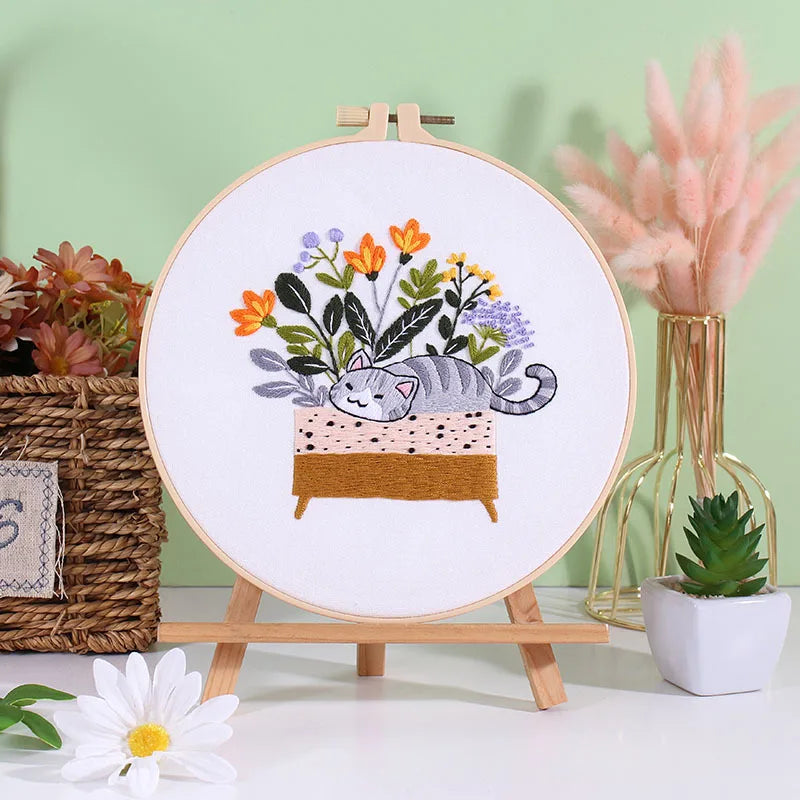 Embroidery Starter Kit – Cross Stitch Patterns & Instructions