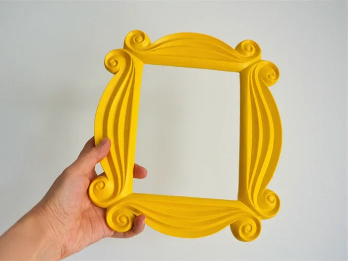 Door Frame Yellow Wood Collectible Decor