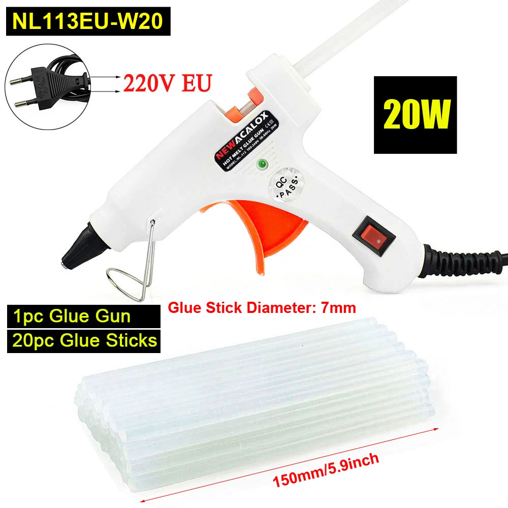 220V Hot Melt Glue Gun 7mm/11mm 20W/150W