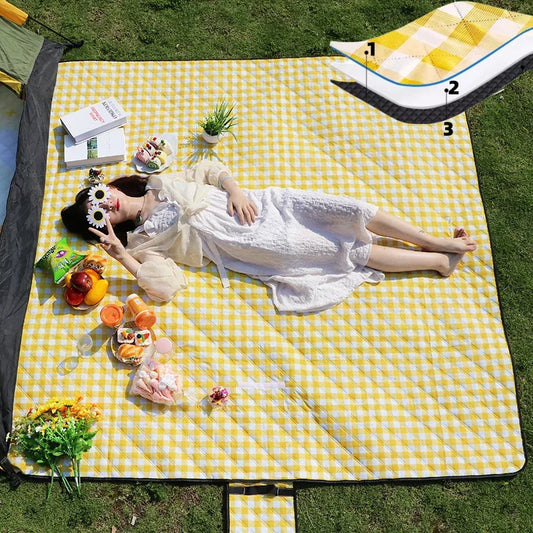 Thickened Waterproof Picnic & Beach Mat – Camping Tent Accessory