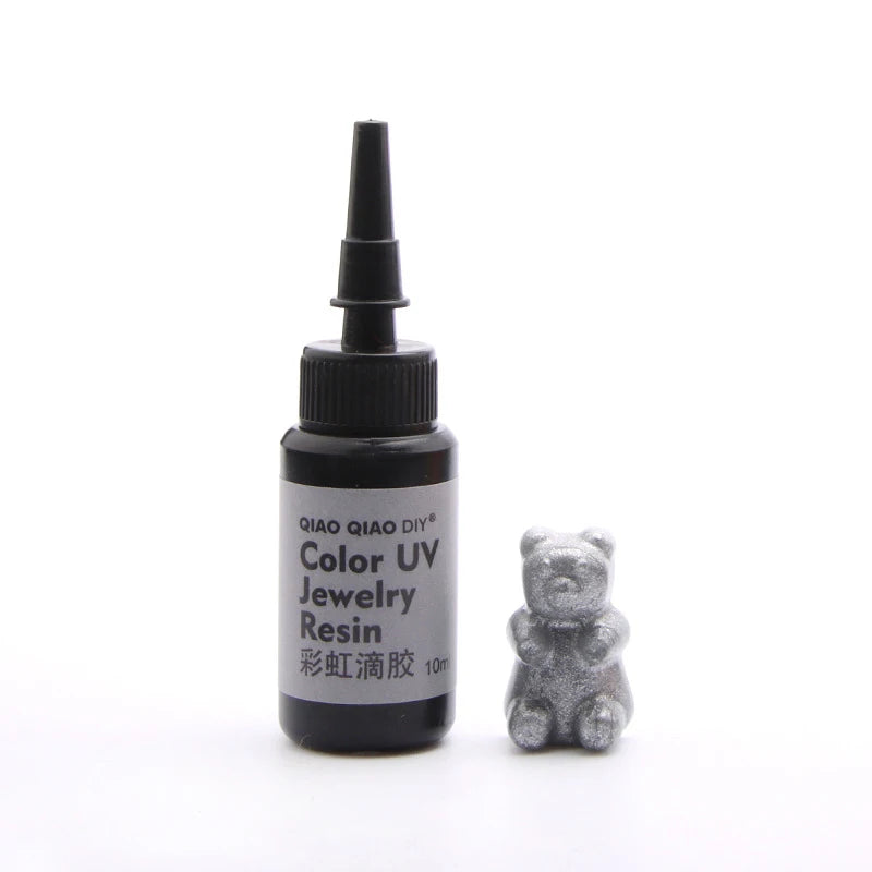 45-Color UV Resin Glue (10ml), Hard Ultraviolet Curing for Jewelry