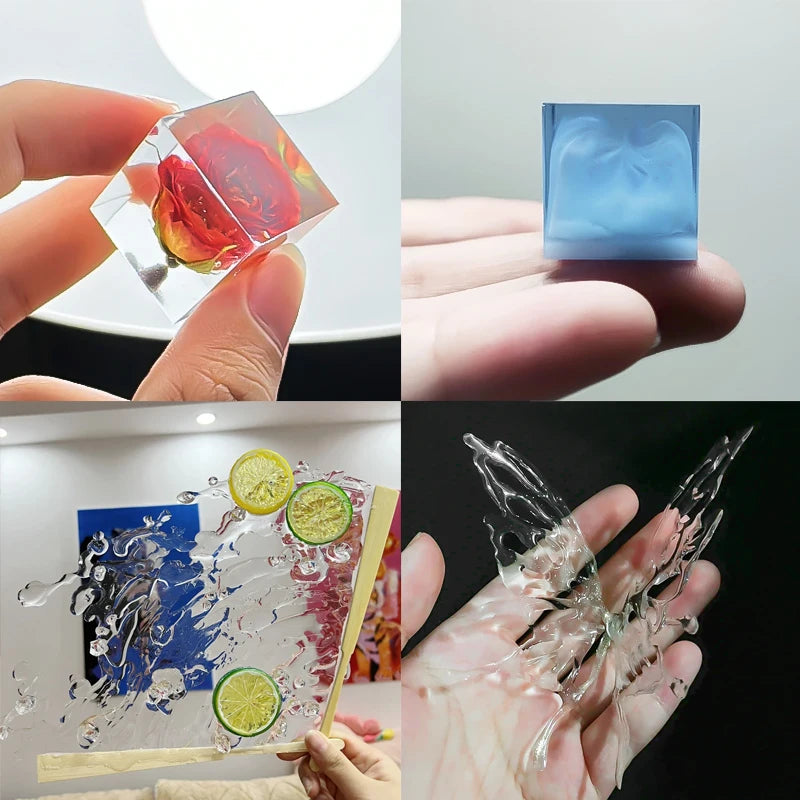 UV Resin Glue (20/50/100/250/1000g), High Transparency & Quick Dry