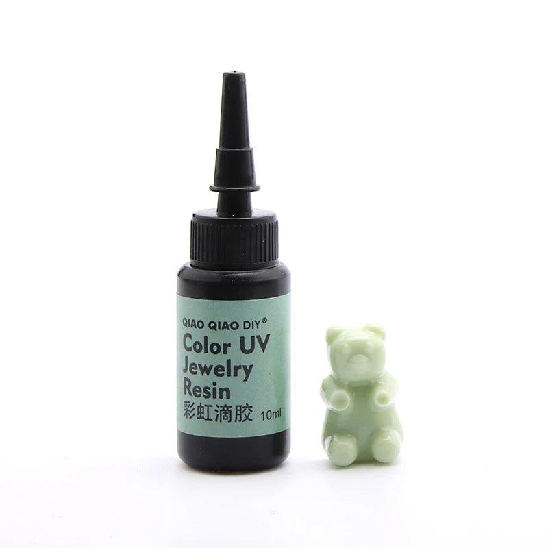 45-Color UV Resin Glue (10ml), Hard Ultraviolet Curing for Jewelry