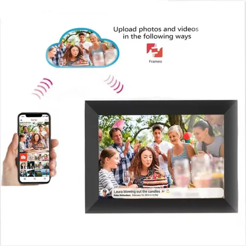 Frameo 10.1 Inch WiFi Digital Photo Frame 1280×800 32GB Auto-Rotate