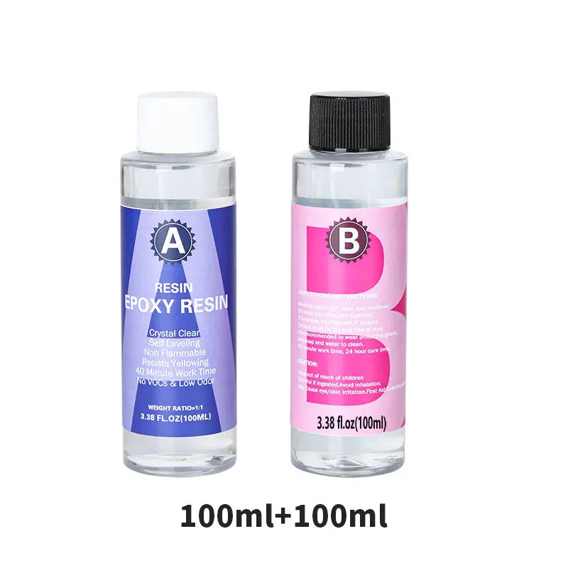 1:1 Crystal Clear Epoxy Resin Kit – High Gloss, Bubble‑Free for Coating & Casting