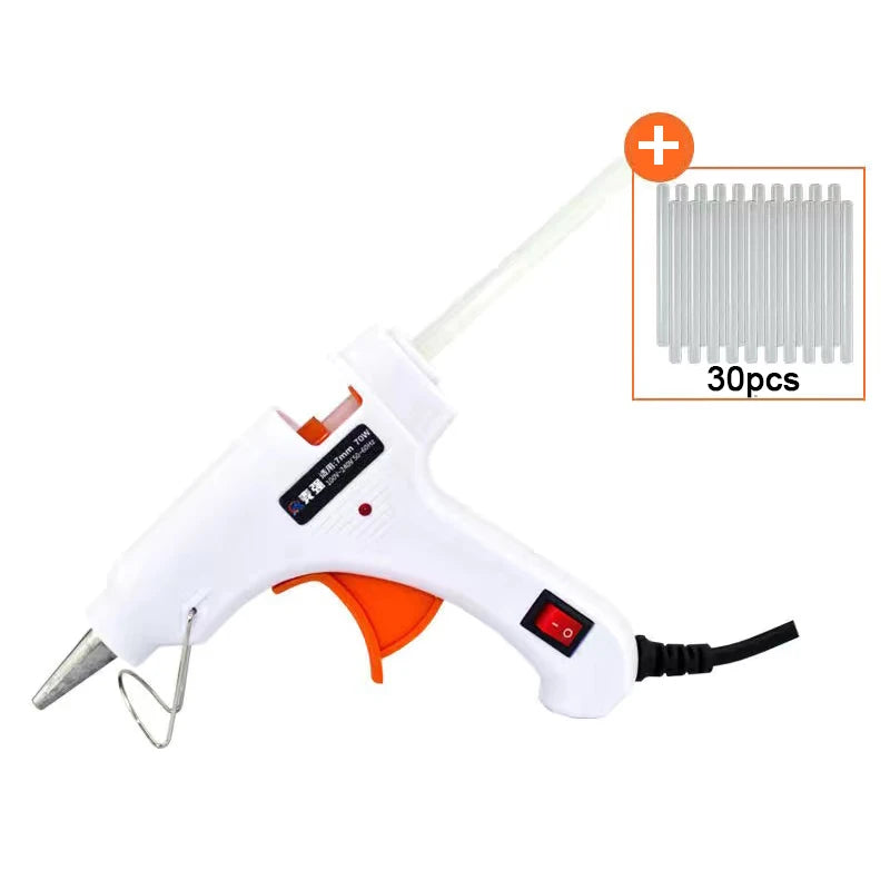 70W Hot Melt Glue Gun 7mm Sticks Mini Electric Repair Tool