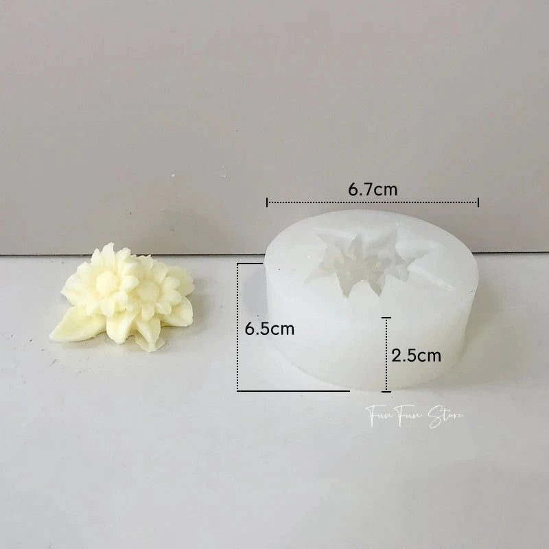 Daisy Silicone Candle Mold Aromatherapy Soap Flower DIY