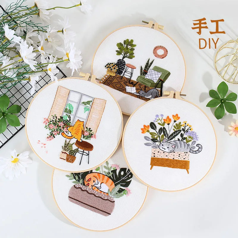 Embroidery Starter Kit – Cross Stitch Patterns & Instructions