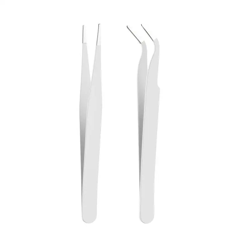 Stainless Steel Tweezers Straight/Elbow for Scrapbook Crafts