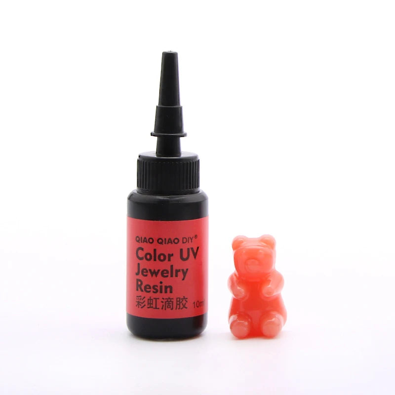 45-Color UV Resin Glue (10ml), Hard Ultraviolet Curing for Jewelry