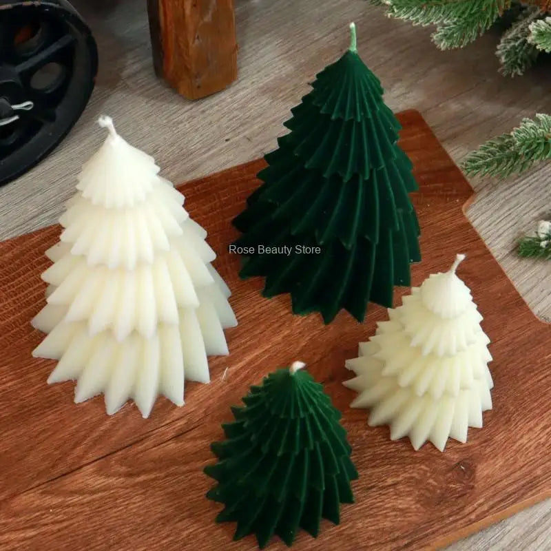 3D Christmas Tree Silicone Mold for Candle, Soap & Resin DIY