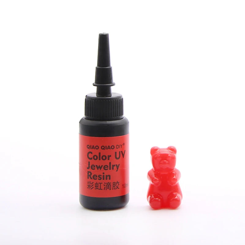 45-Color UV Resin Glue (10ml), Hard Ultraviolet Curing for Jewelry