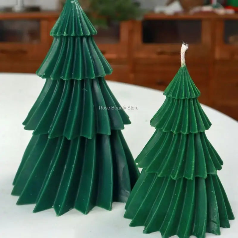 3D Christmas Tree Silicone Mold for Candle, Soap & Resin DIY