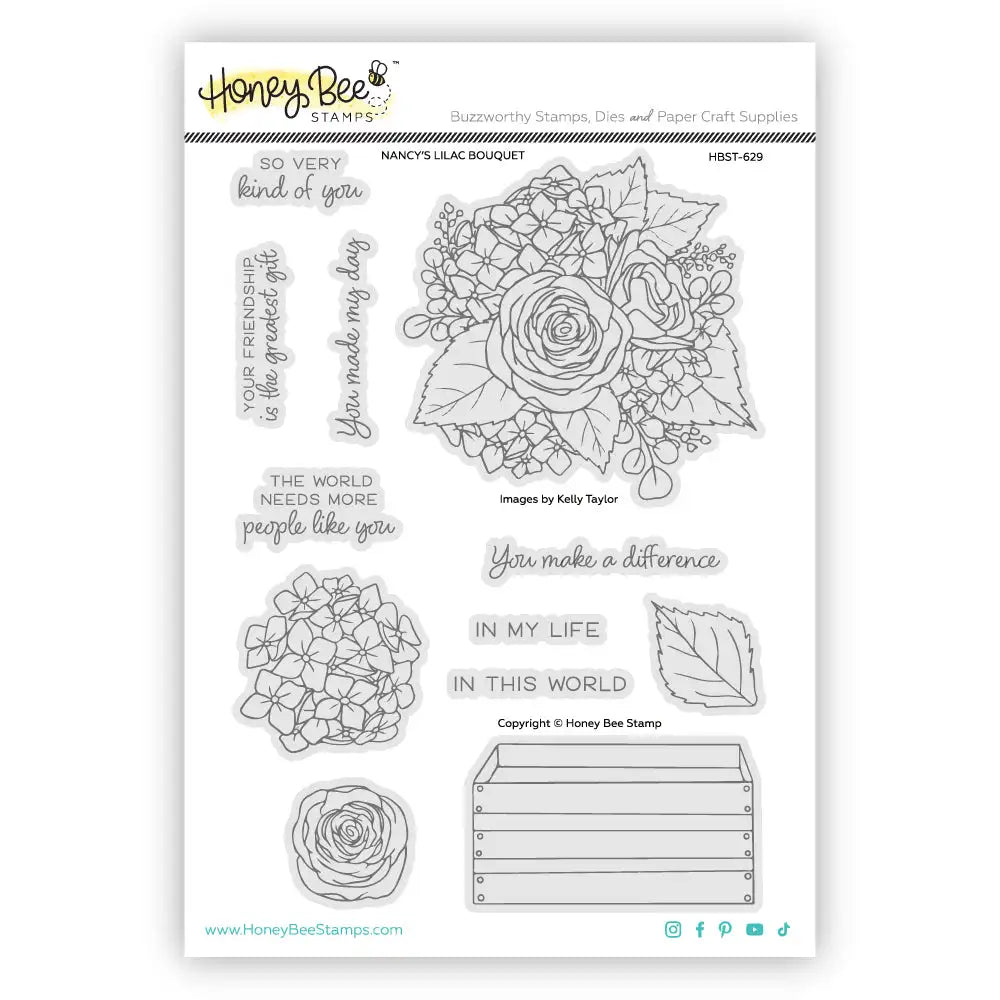 Valentine’s Day Love Heart Flowers Clear Stamps Dies Foil Scrapbook