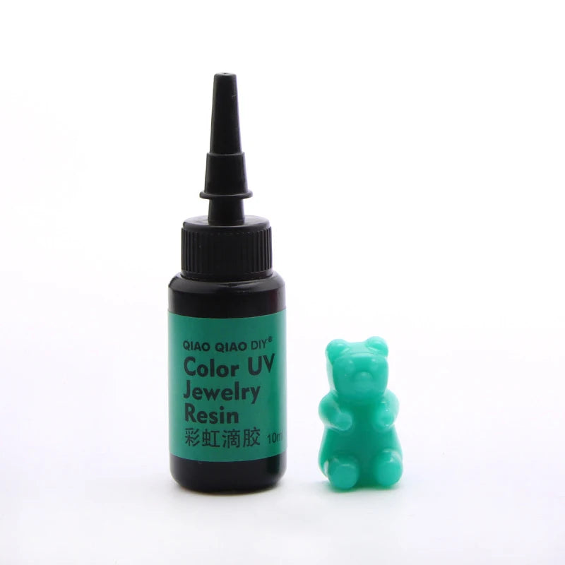 45-Color UV Resin Glue (10ml), Hard Ultraviolet Curing for Jewelry