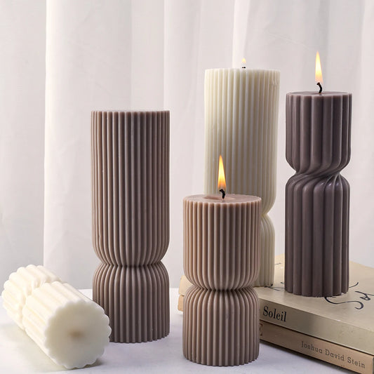 Nordic Cylindrical Candle Silicone Mold DIY Aroma Resin Craft