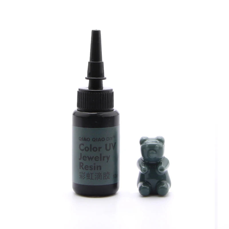 45-Color UV Resin Glue (10ml), Hard Ultraviolet Curing for Jewelry