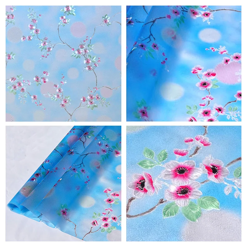 Decorative Flower Window Film – 3D Adhesive Static Cling