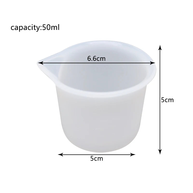 DIY Epoxy Resin Pouring Tool – Silicone Split Cup Mixer for Jewelry Making