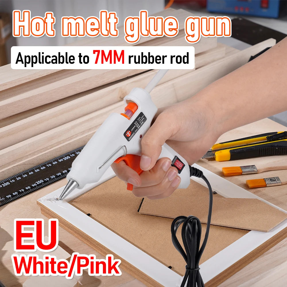 90W Hot Melt Glue Gun 7mm Stick Industrial Electric Repair Tool