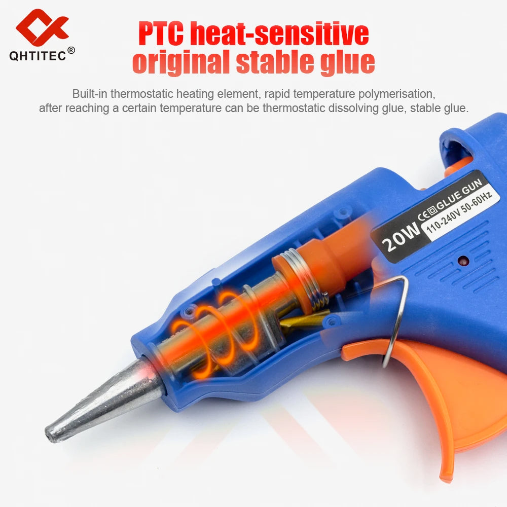 90W Hot Melt Glue Gun 7mm Stick Industrial Electric Repair Tool