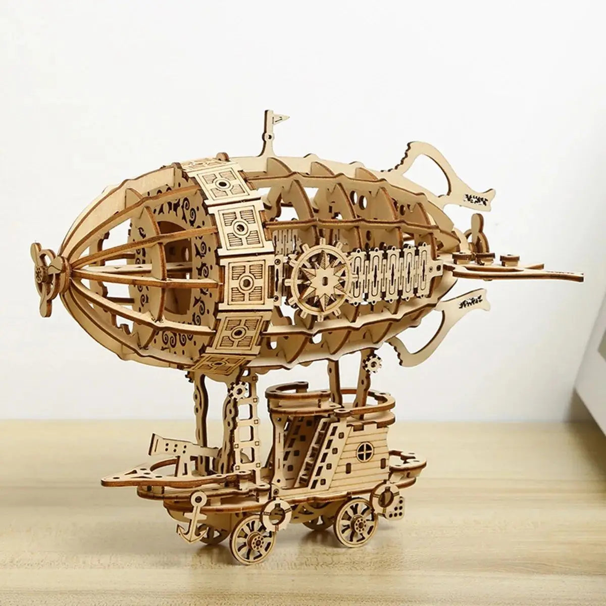 Creative Airship Wooden Model 3D Puzzle Kids & Adults DIY