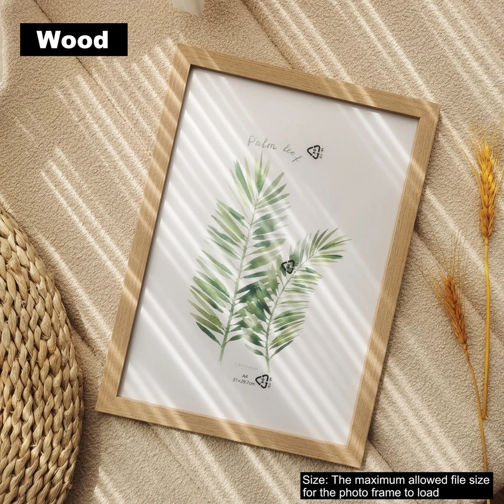 Wood Picture Frame 10×15/15×20/20×25 A4 Document Wall/Desktop