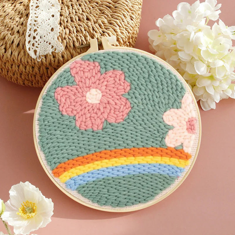 DIY Punch Needle Embroidery Kit – Sunflower Pattern