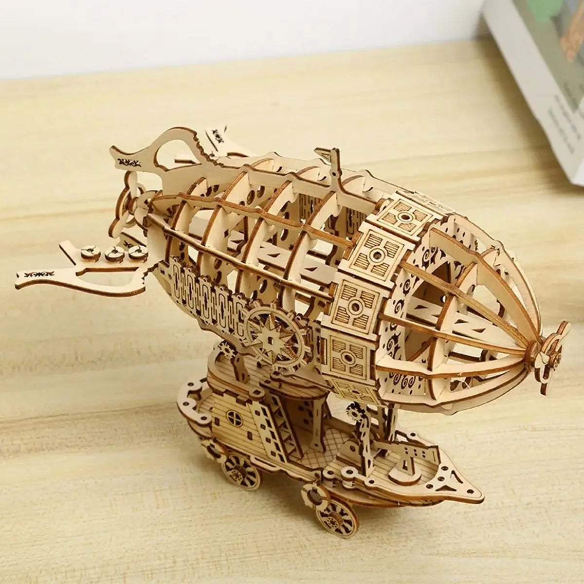 Creative Airship Wooden Model 3D Puzzle Kids & Adults DIY