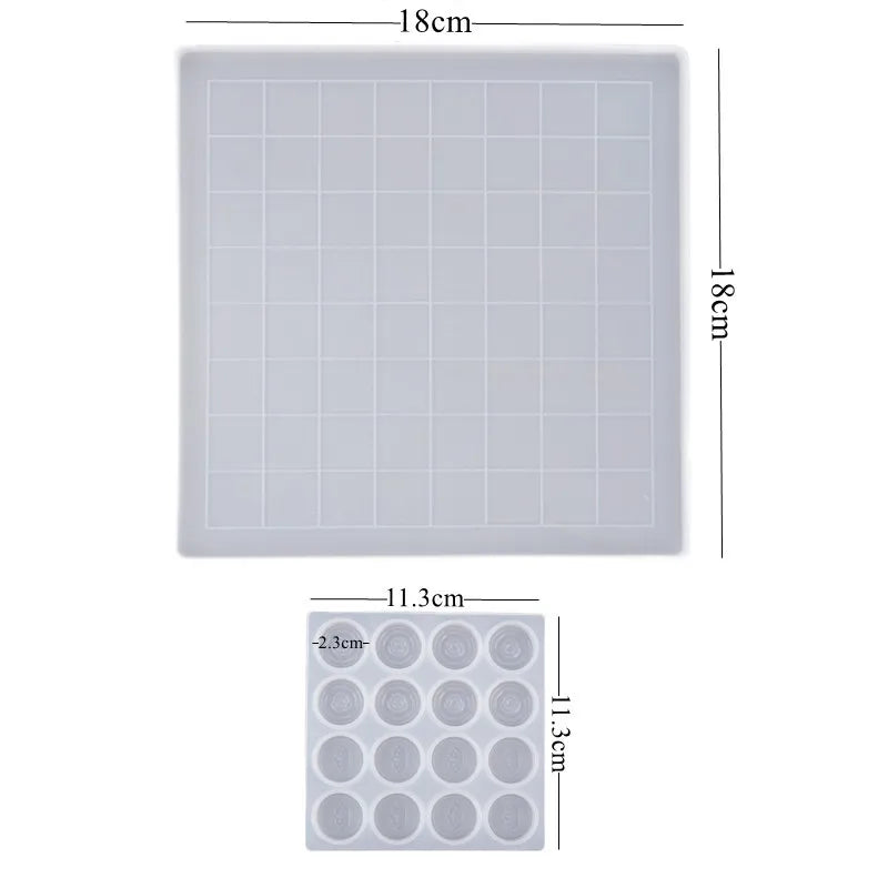 DIY 3D Chess Piece Silicone Mold for Crystal Epoxy Resin