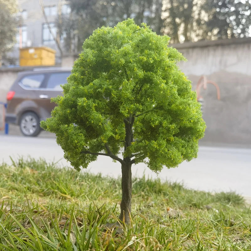 12cm Wire Tree Model Green Miniature Landscape DIY Scale Train Layout